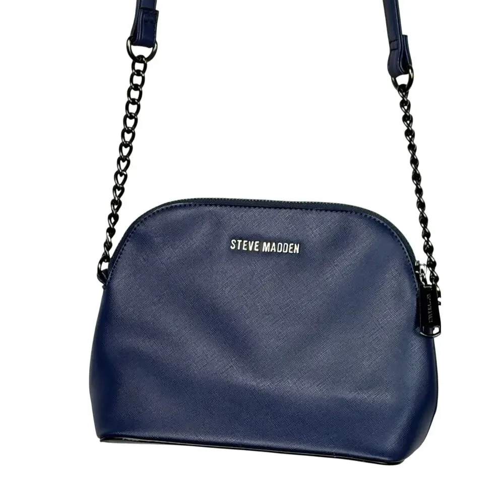 Steve Madden Cindy Navy Dome Crossbody Bag